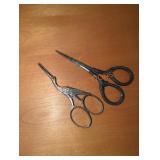 German Sterling Overlay Embroidery Scissors