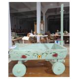 Vintage Hand Painted Wagon Decor