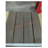 Composite decking tiles dark oak