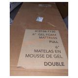 6" Gel Foam Mattress Full Size