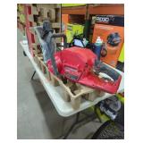 Milwaukee M18 9" cut off machine and 12 ah battery