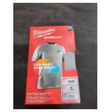 Milwaukee Workskin Short Sleeve Shirt, L Gray