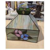 Floral Stained Glass Ceiling Light