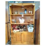 Wooden Bookcase with Storage