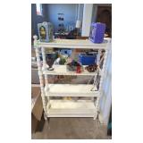 Wooden White Storage Rack