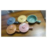 Vintage ovenware soup dishes