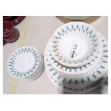 Vintage  Harmony House allegro pattern dish set