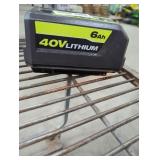 Ryobi 40v 6 ah battery