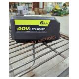 Ryobi 40v 6 ah battery