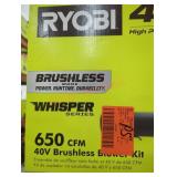 Ryobi 40V Brushless Blower Kit