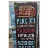 Coffee and Garden Hanging Signs