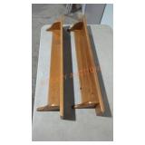 Pair of 36in Wooden Shelves