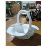 Westmoreland Milk Glass Basket