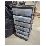 Rolling Plastic Storage Drawers