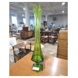 Green Viking Glass 23" Vase