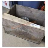 Vintage high explosive wooden crate