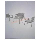 Skid StyleWell  4-Pc  Metal Patio Conversation Set