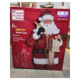 6ft Animated Wish List Santa