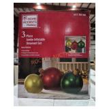 3pc Jumbo Inflatable Ornament Set