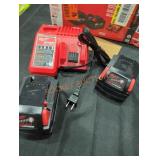 Milwaukee M18 red lithium battery starter kit