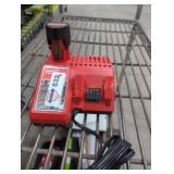 Milwaukee M12/M18 charger and M12 2 ah battery