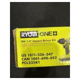 Ryobi 18v 1/4ï¿½ impact driver kit