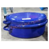 Vintage Blue Enamel Roaster