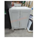 24" x 20" x 35" gray bathroom vanity