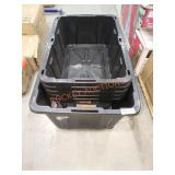 HDX Tough Tote *5pack of 14 gal & 1-40 Gal NO LIDS