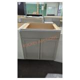 Gray Cabinet 25inx29 1/2 inx35 1/2in