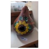 hand painted gourd birdhouse