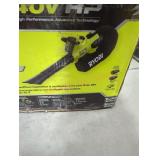 Ryobi 40v brushless jet fan blower vacuum kit