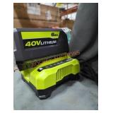 Ryobi 40v 6 ah battery and charger