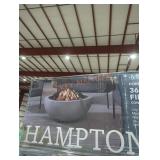 1 Hampton Bay 36" outdoor fire pit