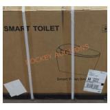 White smart toilet