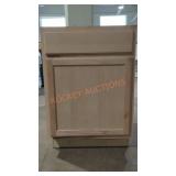 Light brown cabinet 23.5in width