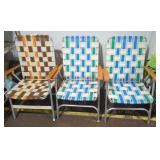 3 Vintage Lawn Chairs