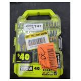 Ryobi drill and impact drive set