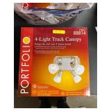 For light track canopy light fixture