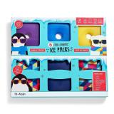 Fit & Fresh Kids 6 Cool Coolers Ice Packs Hard and