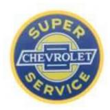 Neon Style Chevrolet Service Tin Sign
