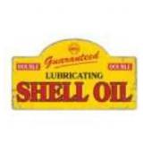 Shell Lubricating Shell Oil Sign