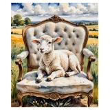 Meadow Lamb Rest  LTD EDT Canvas Van Gogh Limited