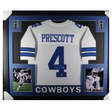 Autographed Dak Prescott Custom Framed Jersey