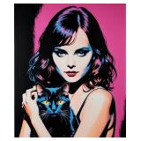 Black Cat LE Giclee Signed By Modern Masters