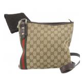 GUCCI GG Sherry Line Canvas Shoulder Bag