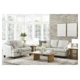 Ashley Genoa Leather Sofa & Love Seat