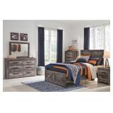 TWIN ASHLEY WYNNLOW RUSTIC 4-PIECE BEDROOM GROUP