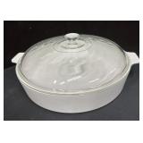 Corning Ware 10 ï¿½ White Casserole Dish wï¿½ Lid