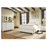 King Ashley Willowton 4-Piece Sleigh Bedroom Group